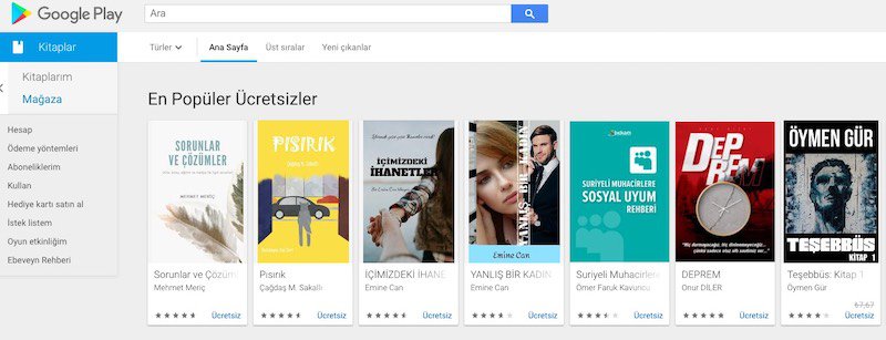 google play kitaplar