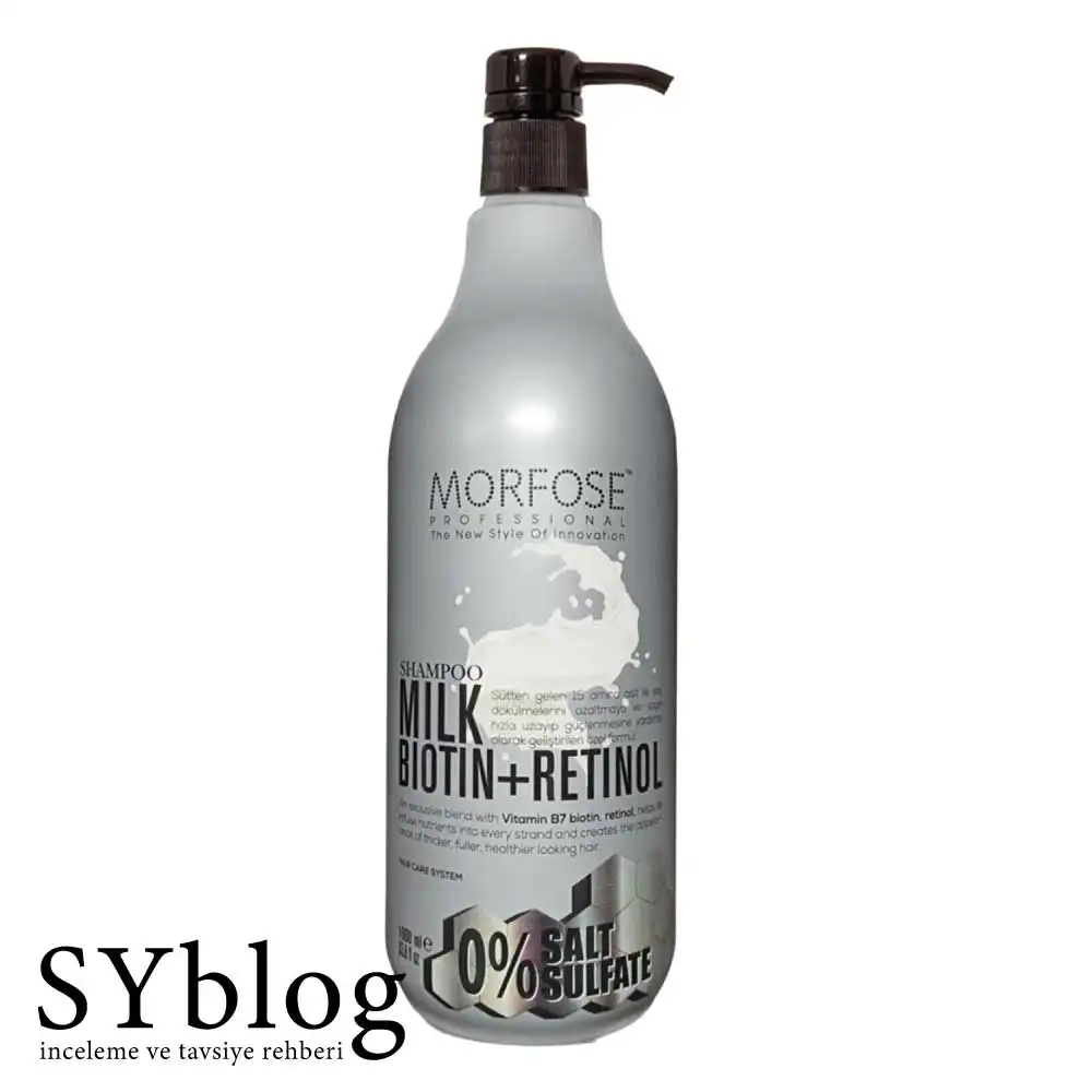 Morfose Milk Biotin + Retinol Tuzsuz Şampuan Morfose Milk Biotin + Retinol Tuzsuz Şampuan